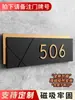 Placa de Número de Puerta 2025 para Decoración de Puerta de Entrada de Casa, Placa de Número de Habitación de Hotel de Lujo de Gama Alta, Exclusiva para Hoteles