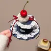 Presente de aniversário infantil: Faixa de cabelo de bolo de morango, faixa de cabelo de desenho animado fofa para meninas, faixa de cabelo de bebê, não aperta a cabeça, acessório de cabelo para menininha