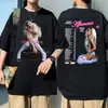 Camiseta Casual Unisex 180g de Algodão Puro Tamanho Europeu Transfronteiriça com Estampa Gráfica para Homens e Mulheres