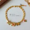 Moda de Verano Exquisito Retro Combinable Color Esmalte al Óleo Mariposa Pulsera Lujo Ligero de Alta Gama Pulsera de Temperamento para Mujer