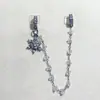 Alta retención de color diy accesorios de cristal colgante de copo de nieve cadena pulsera deslizante de terraplén de mariposa collar accesorios de cuerda hechos a mano