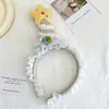 Linda diadema con forma de estrella, perfecta para fiestas de cumpleaños de niñas, sesiones de fotos y como accesorio para el cabello de encaje y floral estilo Lolita.