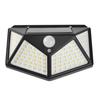 Lámpara de pared solar transfronteriza para exteriores, 100 LED, para patio, impermeable, con detección de movimiento, para pasillo
