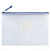 Bolsa Transparente de Malha com Zíper de PVC Bolsa para Armazenamento de Dados de Provas de Aluno Bolsa para Documentos A4 Bolsa para Documentos Impermeável Espessada