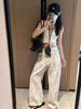 [Nueve Puntos & Pantalones] Pantalones de Pez Pequeño co Nuevo Primavera Versátil Algodón Puro Casual Jeans Estampados Pintados Ajustados