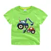 Camiseta de Manga Corta con Estampado Nuevo para Niños Algodón Cuello Redondo Manga Media Camiseta de Manga Media Spot Hair Ropa de Verano para Bebé Ropa Infantil 1