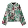 Nuevo Conjunto de Top Abotonado Mejorado Estilo Chino con Diseño Floral Bordado y Falda de Tirantes M6124