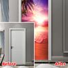 Shangyi Scenery Adhesivo 3D para Puerta Baño Puerta de Dormitorio Cocina Refrigerador Adhesivo Impermeable Autoadhesivo Removible Venta al por Mayor Transfronteriza