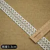 En Stock Encaje de Bordado Soluble en Agua de Seda Láctea Adorno de Encaje Decorativo DIY para Ropa
