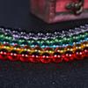 Suministro directo de fábrica cuentas de vidrio cuentas sueltas accesorios de joyería diy cuentas de vidrio de color 4-14mm 15 colores al contado al por mayor