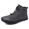 Botas de Neve de Cinco Dedos para Exterior Outono e Inverno Masculinas e Femininas Casais Sapatos de Algodão Botas de Algodão Espessadas com Forro de Lã Botas de Algodão de Cano Alto Conjunto