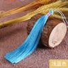 Borla larga de 16 cm con cabeza colorida enrollada, borla de disfraz antiguo Hanfu, colgante de borla, borla colgante para abanico, adornos decorativos para linterna