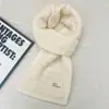 Bufanda de Invierno para Mujer Estilo Coreano Versátil Gruesa Cálida Color Sólido Alta Calidad Ambiente de Pareja Estudiante Calentador de Cuello Tejido de Lana