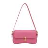 Bolso de axila nicho simple y elegante para mujer 2025 Nuevo Verano Moda Coreana Bolso de un solo hombro con candado Bolso cuadrado pequeño