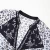 Ropa Europea y Americana Transfronteriza Aliexpress Moda Popular Temperamento Flor Posicionada Estampada Camisa de Manga Larga