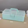 Caja de Almacenamiento Portátil Engrosada y Ampliada para Joyería, Arte de Uñas, Ferretería, Caja de Herramientas Portátil de Doble Capa de Gran Capacidad para Arte
