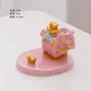 Suporte de celular estilo chinês "Fique rico logo", mascote do Ano do Cavalo, decoração de mesa do zodíaco, conjunto de presente criativo
