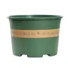 Maceta de Galón Gruesa Extra Grande Maceta de Plástico Rábano Verde Orquídea Maceta con Maceta Maceta de Tercera Generación para Control de Raíces Maceta de Galón