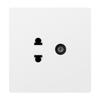 Panel de toma de corriente con interruptor para comercio exterior, panel oculto 86 para el hogar, toma de corriente de pared británica de cinco orificios con USB
