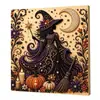 Kit de Pintura de Pérolas 5D Transfronteiriço Amazon Dia das Bruxas DIY - Série de Pintura de Diamantes de Pérolas Magia da Bruxa de Halloween