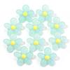 Acrílico colorido contas soltas flor de cinco pétalas contas com furo grande macaron material para colar artesanal joias de flor contas soltas