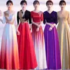 Vestido de Performance de Coro Novo Estilo para Mulheres, Vestido Longo para Provas de Arte Estudantis, Vestido Vermelho de Apresentador Adulto para Canto e Recitação de Poesia, Vestido de Noite Céu Estrelado