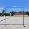 Soporte de Pared para Linternas de Hierro Rojo, Soporte de Piso Cuadrado Estilo Chino para Exteriores, Soporte de Soporte para Colgar Linternas