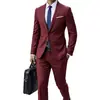 Terno Masculino Slim Fit de Um Botão Formal Disponível em Várias Cores Adequado para Ambiente de Trabalho/Casamento/Entrevista