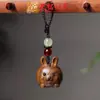 Sândalo Dourado Nova Versão dos Doze Signos do Zodíaco Pingente para Celular Pingente de Madeira para Bolsa Chaveiro Argola Lembrancinha