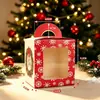 Abertura de Janela de Natal Caixa de Embalagem de Maçã Portátil Caixa Branca de Papelão Caixa de Presente Companhia Caixa de Presente para Biscoito Doce