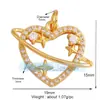 P04 L49B Accesorios para joyería DIY AMOR AMOR corazón circón rojo aceite goteando alas de cupido