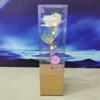 Rosa Color Oro Rosa Lámina de Oro Flor Artificial Luz Led 520 Regalo Día de la Madre Flores de Navidad