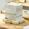 Bolsa de arquivos portátil pasta para papel A4 bolsa de dados artefato de organização e armazenamento de provas para alunos do ensino fundamental