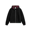 Cárdigan de Retazos Cuadros Estilo Retro Americano Rumei Sudadera Corta con Capucha Unisex de Moda para Parejas Holgada Versátil Chaqueta