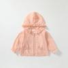 Camisa con capucha y cremallera para niñas, Chaqueta fina de verano para bebés, Ropa de exterior para niños, Abrigo fino de verano para bebés