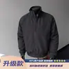Ean Três Provas Gola de Treinador Ajuste Jaqueta Baseball Roupa de Trabalho Jaqueta Masculina Piloto Estilo Curto Primavera e Outono Estilo Americano