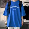 100 algodão ny marca de moda manga curta nova marca de moda Retroer estilo americano T-shirt estudante de verão High Street meia manga camisa