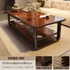 Mesa de centro estilo creme, mesa pequena de camada dupla para apartamentos pequenos, mesa de armazenamento de chão para quarto, novo modelo 2026 mesa lateral para varanda