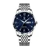 Reloj Patek 836 Resistente al Agua Luminoso Doble Calendario para Hombre Ultra Delgado de Cuarzo Estilo Coreano de Moda Tendencia Reloj para Hombre