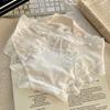 Satén ~ encaje ropa interior sin costuras malla transparente sexy trasero cadera mariposa cintura baja algodón entrepierna calzoncillos
