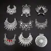 Accesorios de Joyería de Aleación Retro, Colgantes con Patrón de Estilo Étnico, Materiales para Pendientes y Collares Hechos a Mano para DIY al por Mayor