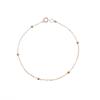 Pulsera de acero inoxidable Jinyiyuan, pulsera de bola con clip cruzado bañada en oro de 18 quilates, venta directa de fábrica de moda de nicho
