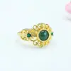 Anillo de Jade Azul Agua Grado A Natural Guan Yu Anillo de Piedra Preciosa Transmisión en Vivo Venta Caliente Productos de Bienestar Al Por Mayor S5051207