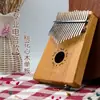 Fiddle de pulgar de 17 tonos para principiantes, núcleo de flor de durazno, fiddle de dedo, introducción, fiddle de trémolo, instrumento musical pequeño portátil, chapa, fiddle Karimba