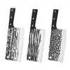 Cuchillo de corte forjado a mano de acero inoxidable cuchillo de corte afilado para el hogar cuchillo de puesto multiusos para cortar carne en la cocina