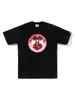 Marca Japonesa de Roupas Masculinas Tendência Edição Limitada Dia dos Namorados Camiseta de Gola Redonda com Mangas Curtas e Estampa de Cabeça de Macaco