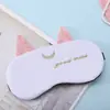 Nueva Máscara de Ojos para Dormir de Dibujos Animados Linda y Peluda Máscara de Ojos de Unicornio Colorida de Ensueño Máscara de Ojos Blackout de Viaje 3D Paquete de Hielo