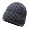 Gorro de Punto Engrosado con Felpa Invierno para Hombre Protección para Orejas a Prueba de Viento Protección contra el Frío Gorro de Lana Pullover Gorro de Esquí para Jóvenes