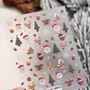 Tiesu Pegatinas Navideñas para Uñas Más Vendidas Transfronterizas Ts3867 Lindo Perro de Papá Noel Árbol de Navidad Pegatinas para Uñas Infantiles