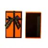 Bolsa de Regalo Estilo Lujo Naranja Caja de Regalo de Cumpleaños Empaque de Alta Gama Caja Vacía Ins Regalo para Novia Regalo Souvenir